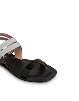 Greek Cross patent leather flat sandals Photo 4