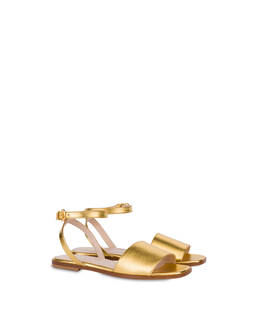 Flat sandals in laminated nappa Photo 2
