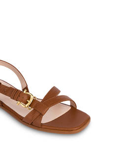 Buckle Notes flat sandals in patent leather Photo 4
