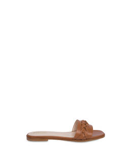 Aura flat sandals in calfskin Photo 1
