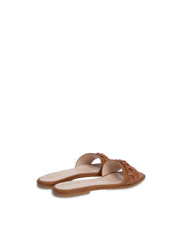Aura flat sandals in calfskin Photo 3