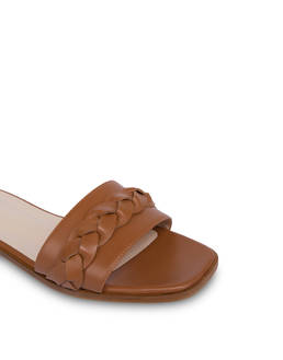 Aura flat sandals in calfskin Photo 4