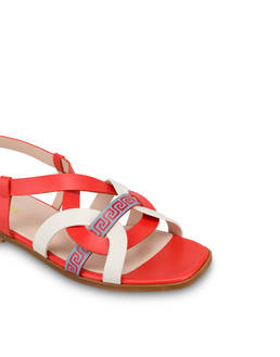 Greek Arco Wave calfskin flat sandals Photo 4
