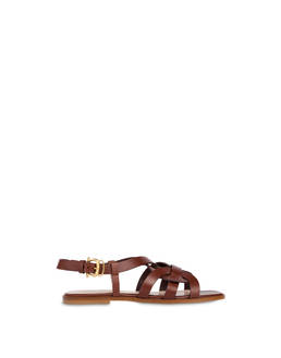 Greek Arco Wave flat cowhide sandals Photo 1