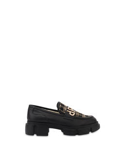 Twin P Manish calfskin and houndstooth loafers Photo 1