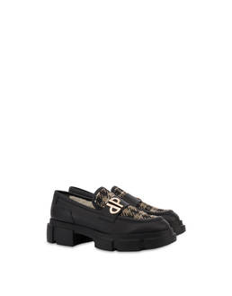 Twin P Manish calfskin and houndstooth loafers Photo 2