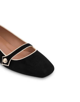 Mary Jane ballet flats in Queen suede Photo 4