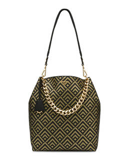 Hobo bag con pattern geometrico Darlene Photo 1