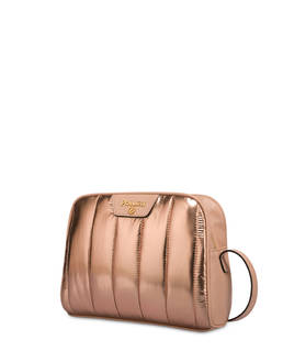 Crossbody bag in metallic nylon Shiny Tank Photo 2