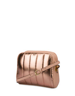 Crossbody bag in metallic nylon Shiny Tank Photo 3