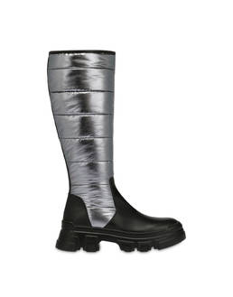 Boots in padded nylon and Shiny Tank calf leather Photo 1