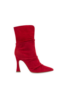 Plissé suede ankle boots Photo 1