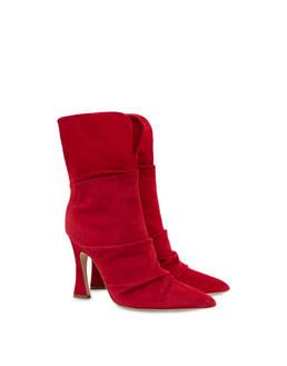 Plissé suede ankle boots Photo 2