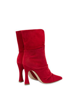 Plissé suede ankle boots Photo 3