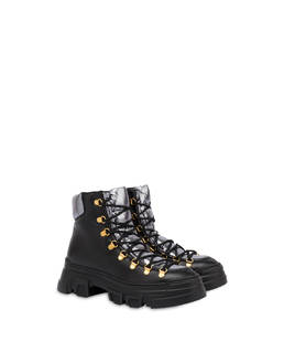 Shiny Tank calf leather pedule shoes Photo 2
