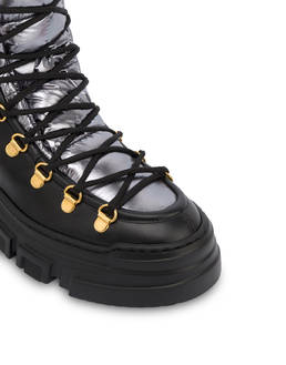 Shiny Tank calf leather pedule shoes Photo 4