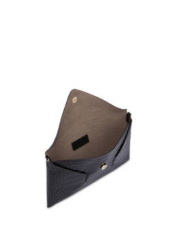 Mail clutch bag with crocodile print Photo 4