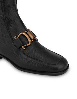 Natalia moose-print calf leather boots Photo 4