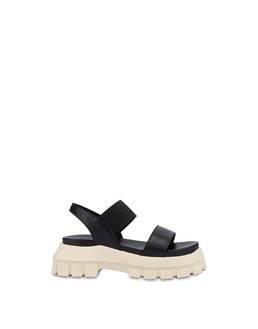 On The Grass calfskin sandals with tank bottom Photo 1