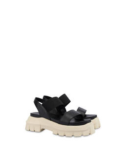 On The Grass calfskin sandals with tank bottom Photo 2