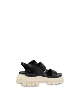 On The Grass calfskin sandals with tank bottom Photo 3
