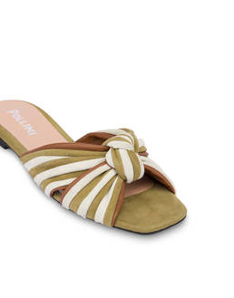 Ciabatta flat in nappa e camoscio Garden Party Photo 4