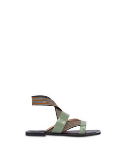 Colorful Band flat sandals with elastics Photo 1