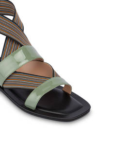 Colorful Band flat sandals with elastics Photo 4