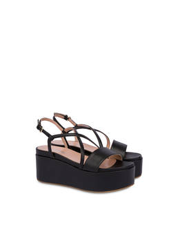 Corinto calfskin flatform wedge sandals Photo 2