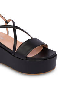 Corinto calfskin flatform wedge sandals Photo 4