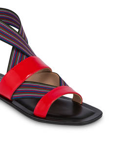 Colorful Band flat sandals with elastics Photo 4