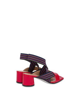 Colorful Band patent leather sandals Photo 3