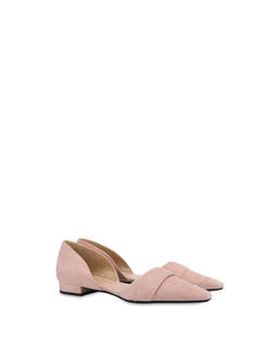 Wave suede ballerina d'Orsay flats Photo 2