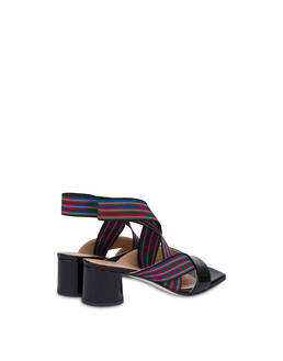 Colorful Band patent leather sandals Photo 3