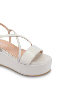 Corinto calfskin flatform wedge sandals Photo 4