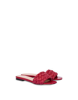 Puffy woven flat slipper Photo 2