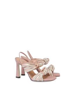 Garden Party sandals in laminated nappa and suede Photo 2