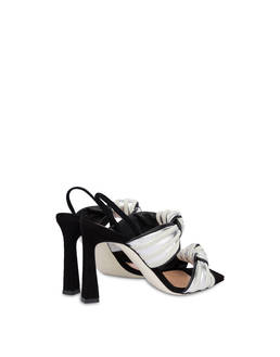 Garden Party sandals in laminated nappa and suede Photo 3