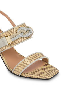 Marina woven fabric sandals Photo 4