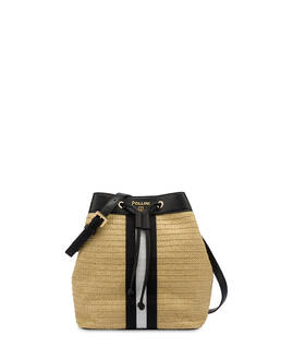 Borsa a secchiello in rafia Natural Feeling Photo 1
