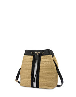 Borsa a secchiello in rafia Natural Feeling Photo 2