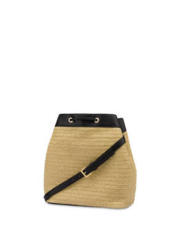 Borsa a secchiello in rafia Natural Feeling Photo 3