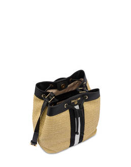 Borsa a secchiello in rafia Natural Feeling Photo 4