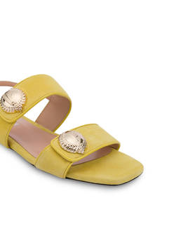 Queen flat suede sandals Photo 4