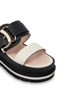 Sandali flatform in vitello Essence Photo 4