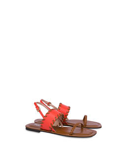 Italian Savoir Fair calfskin flat sandals Photo 2