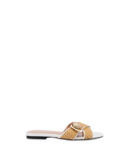 Sandali slide in paglia intrecciata Queen Photo 1
