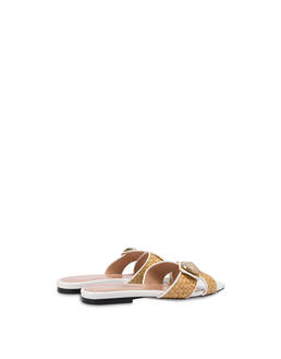 Sandali slide in paglia intrecciata Queen Photo 3