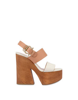 Essence platform sandal in calfskin Photo 1