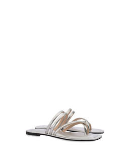 Golden Rainbow laminated mirror thong sandals Photo 2